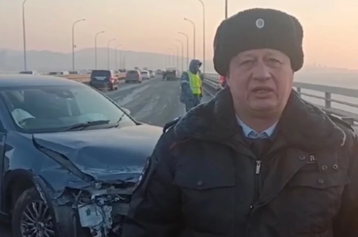    В результате дорожно-транспортного происшествия травмы получили водитель грузового автомобиля и семимесячный ребенок из легкового автомобиля