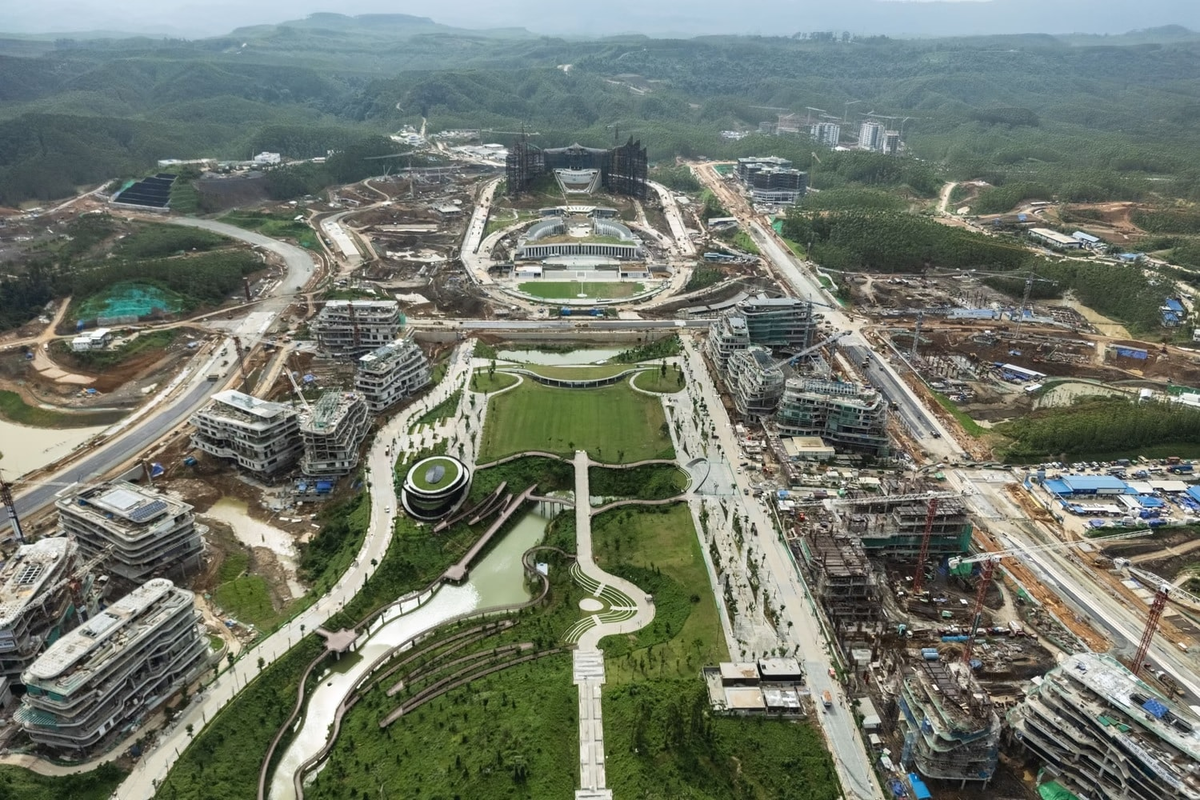 Строительство нового города Нусантара.