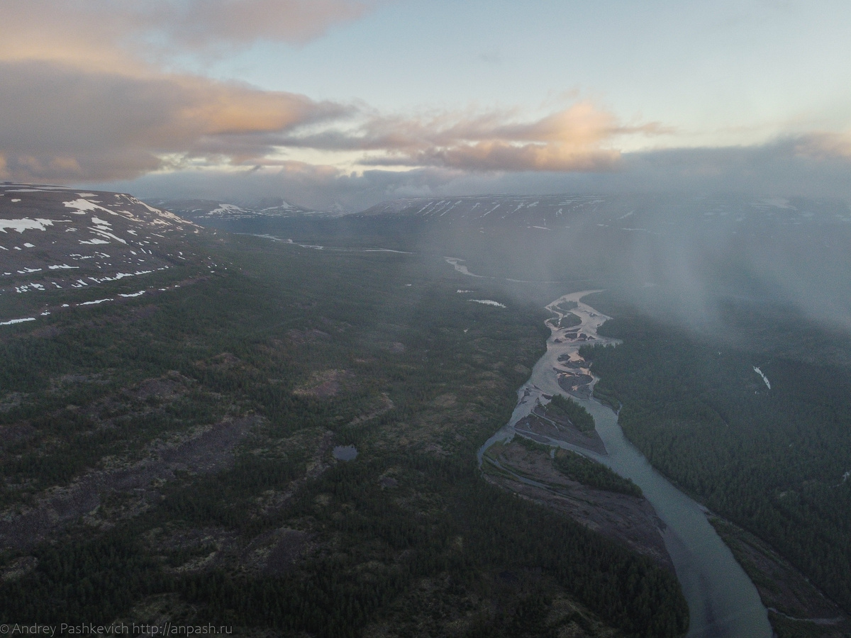 Микчангда вниз по течению