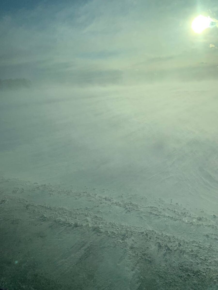 По пути с Новосибирска. Фото метели прислал сын.