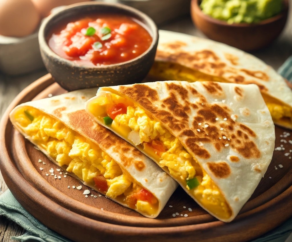 Кесадилья с яйцом 
