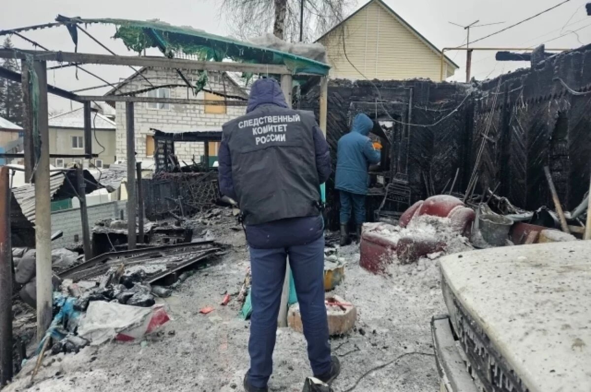    Дело возбудили после гибели трех человек при пожаре в Новосибирске