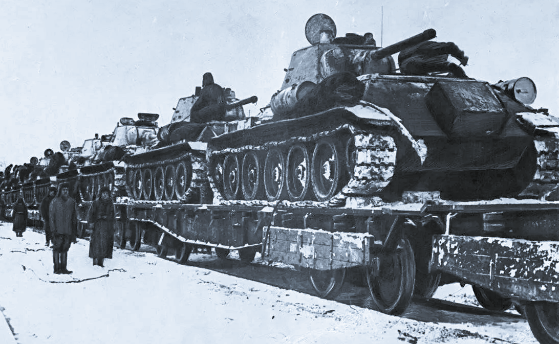 Танки едут в Сталинград.