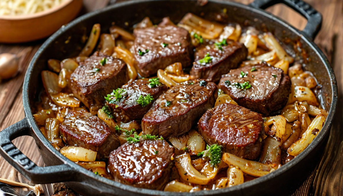 Говяжья жареная печень