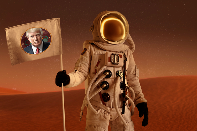    Трамп заявил о намерении отправить американских астронавтов на Марс.   
Фото: ru.freepik.com