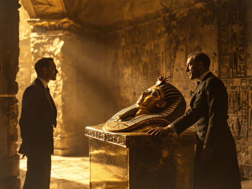 Ученые в гробнице