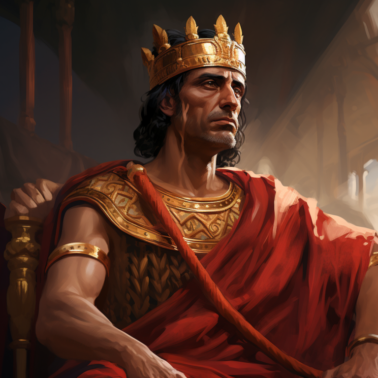 Так выглядел царь Этрусков Мезентин по мнению нейросети Миджорни