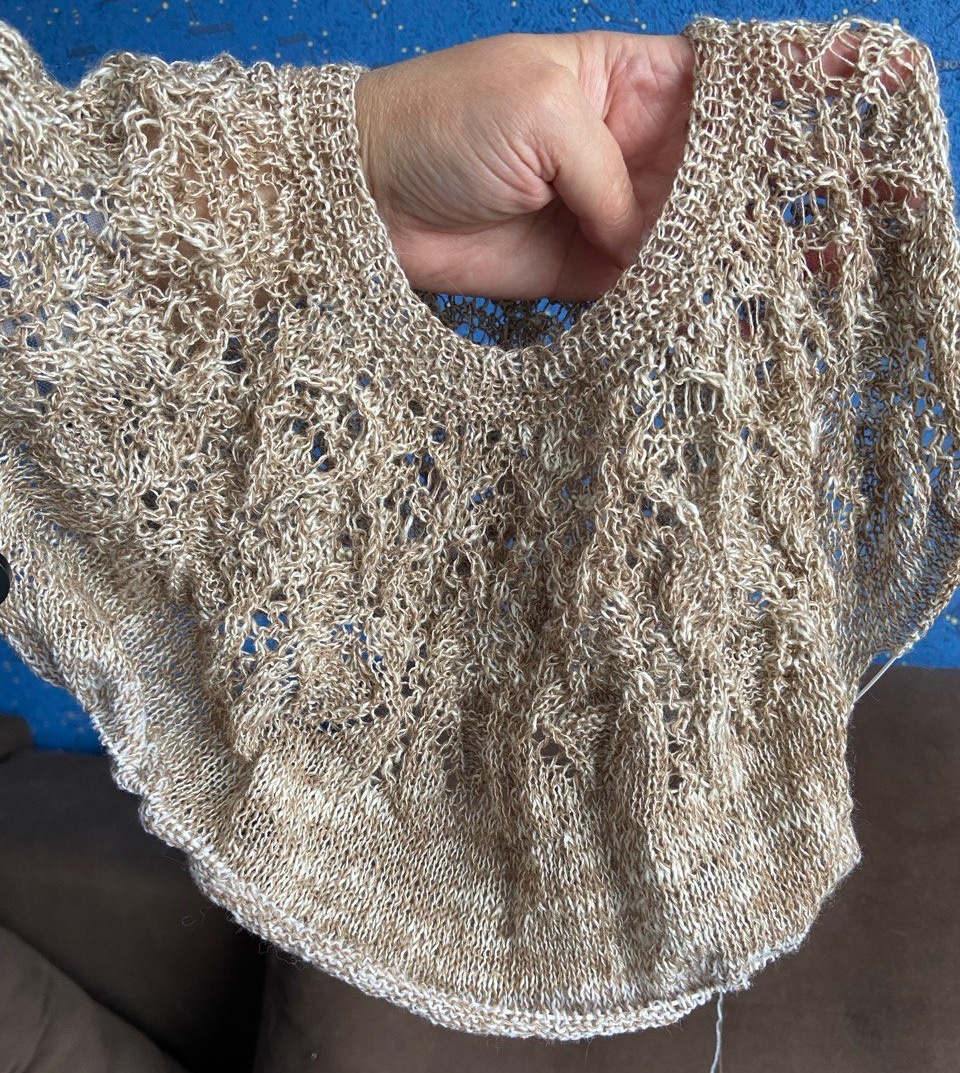 Общий вид перехода на другую нить к бежевой