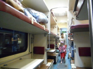 Вечерний плацкартный вагон ТВЗ