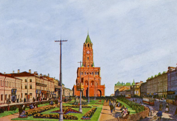 Сухарева башня. Место размещения Навигацкой школы.