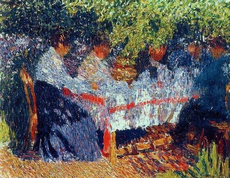 Игорь Грабарь. Послеобеденный чай. 1904. Холст, масло.