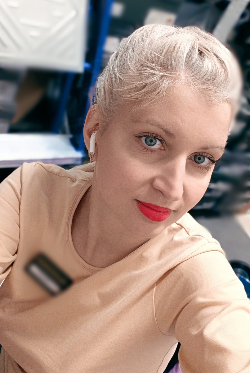 Автор на одной из работ. Селфи годичной давности 