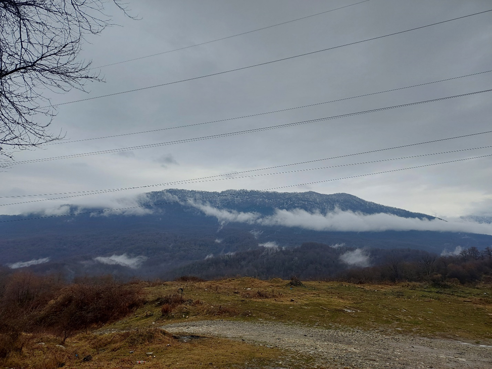 Зимняя Дзыхра. Обычно всегда выше облаков