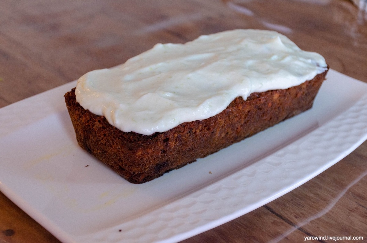 Морковный кекс с лаймовым кремом