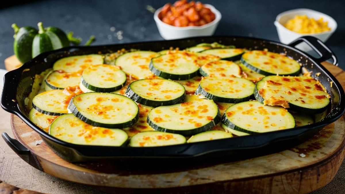 Кабачки под сыром.