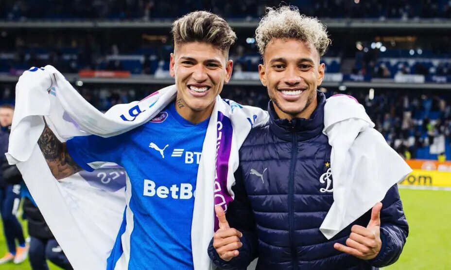 Динамовцы Карраскаль и Бителло. Фото ФК "Динамо" 