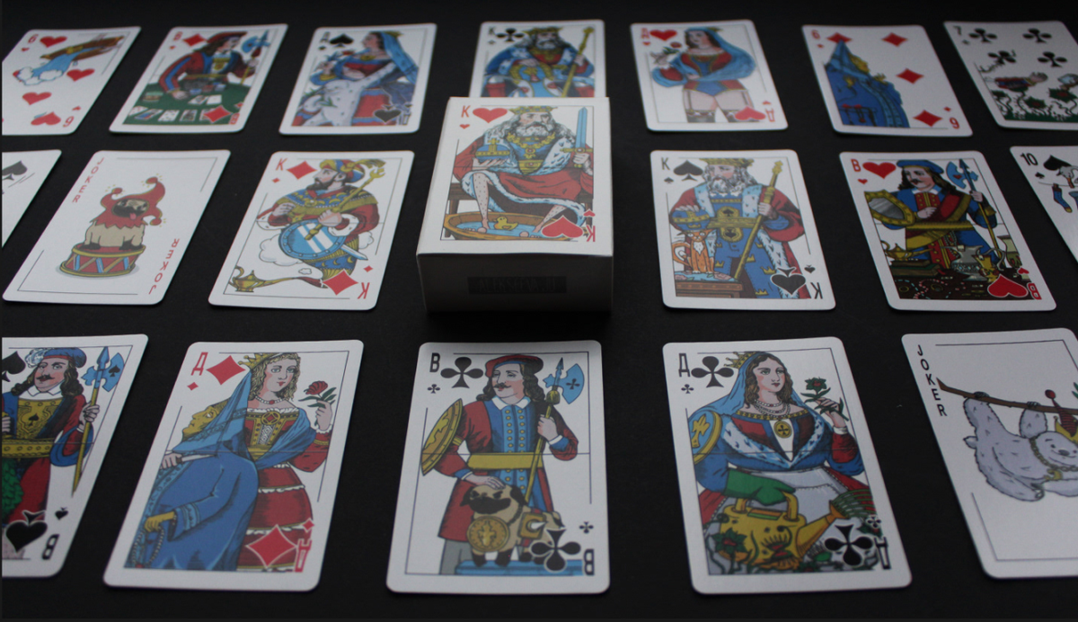 Изображения игральных карт первого тиража (2014 г.)