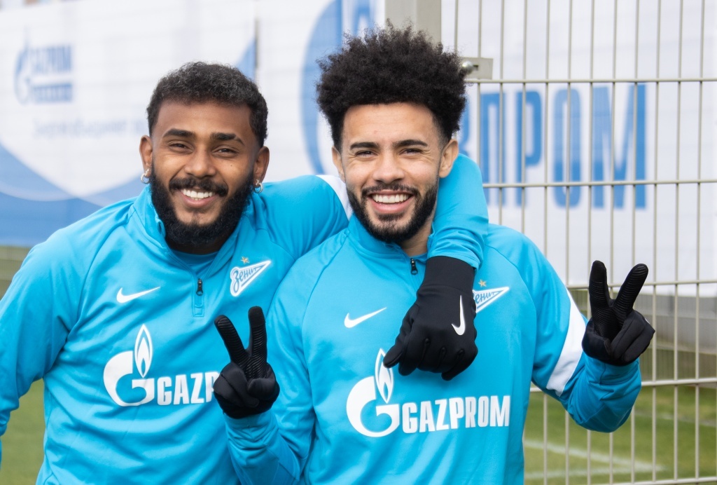 Вендел и Клаудиньо. Фото ФК "Зенит" 