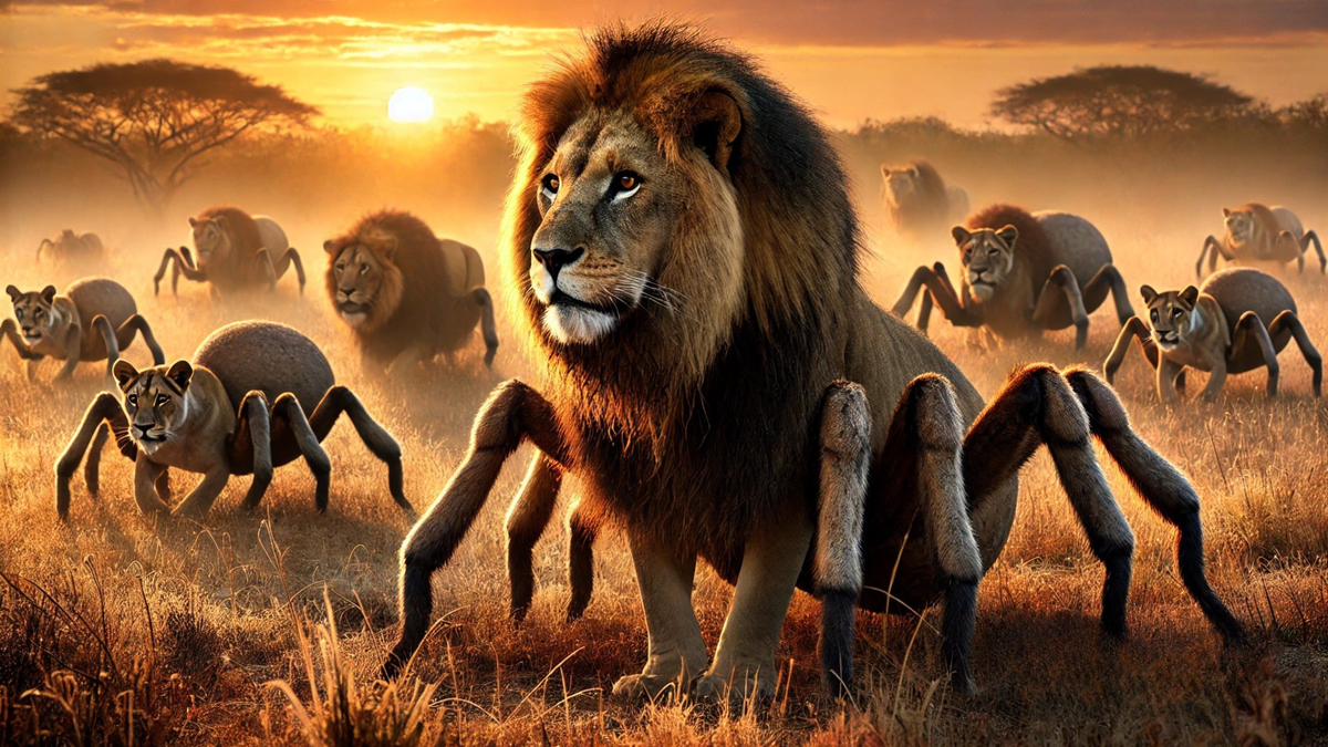 Лев-паук стал властелином саванны