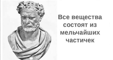 Представление о строении вещества древнегреческого ученого Демокрита