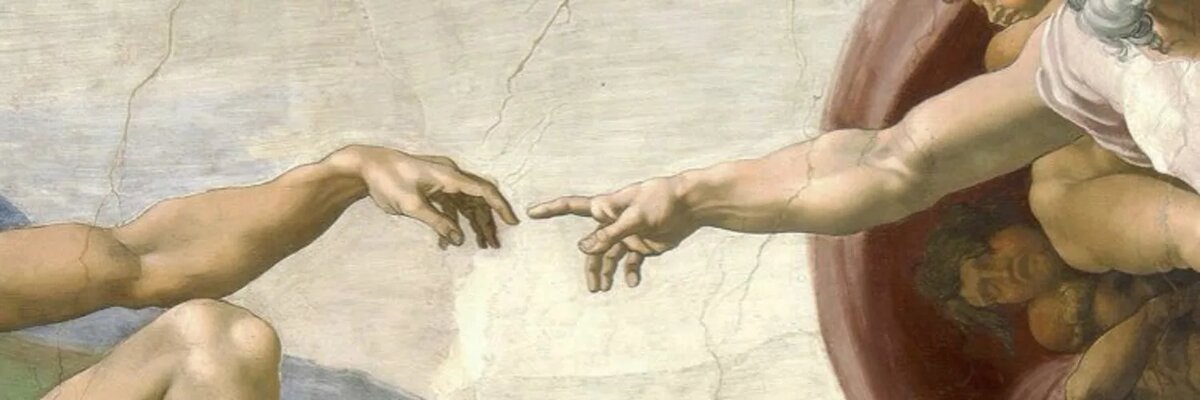 Микеланджело "Сотворение Адама", 1508-1512