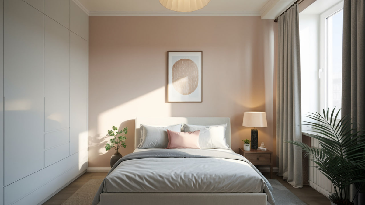 Современный дизайн маленькой спальни в светлых тонах: 6 идей для стиля и уюта