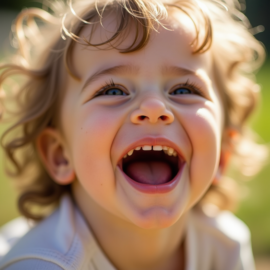 Смеющийся малыш