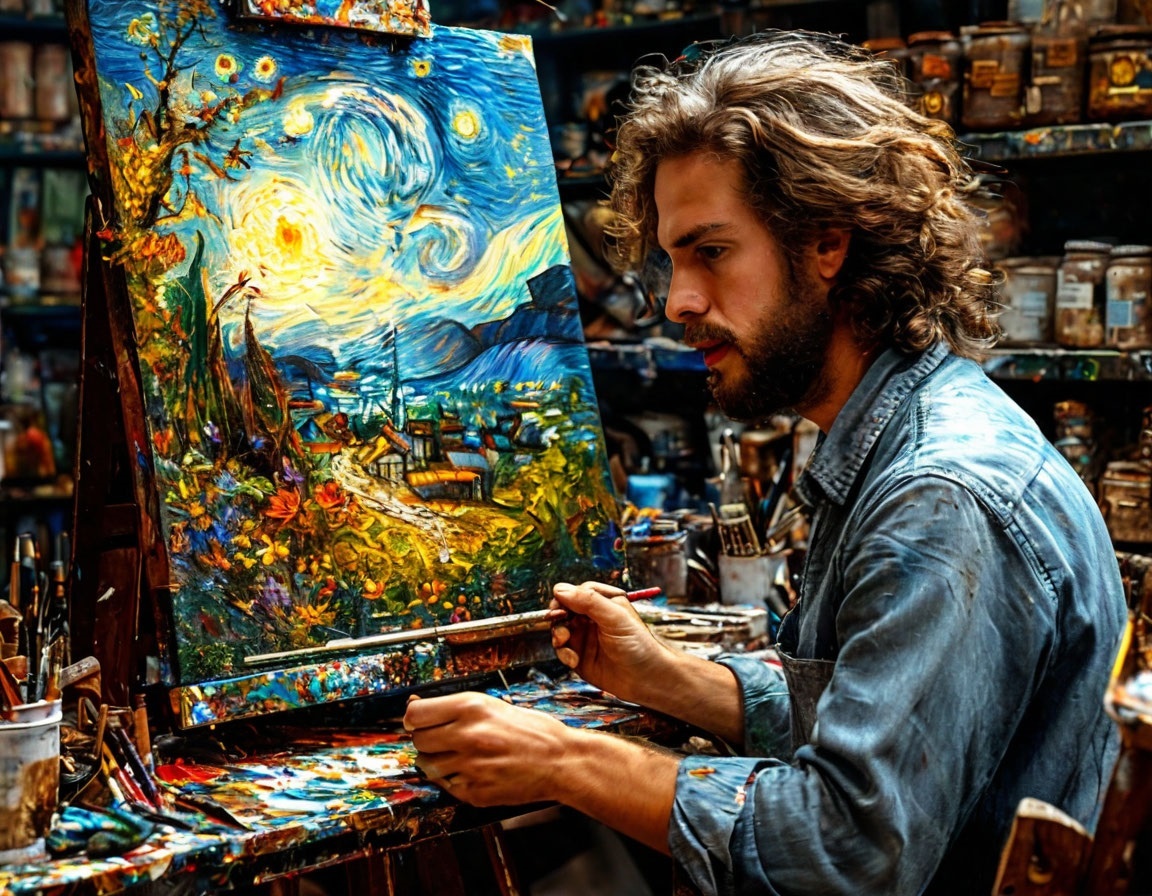 Художник обладает многими способностями