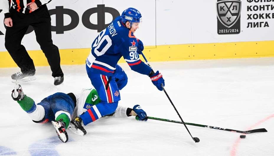    СКА штампует победы на льду, который привезли из Антарктиды. Фото: Соцсети ХК СКА