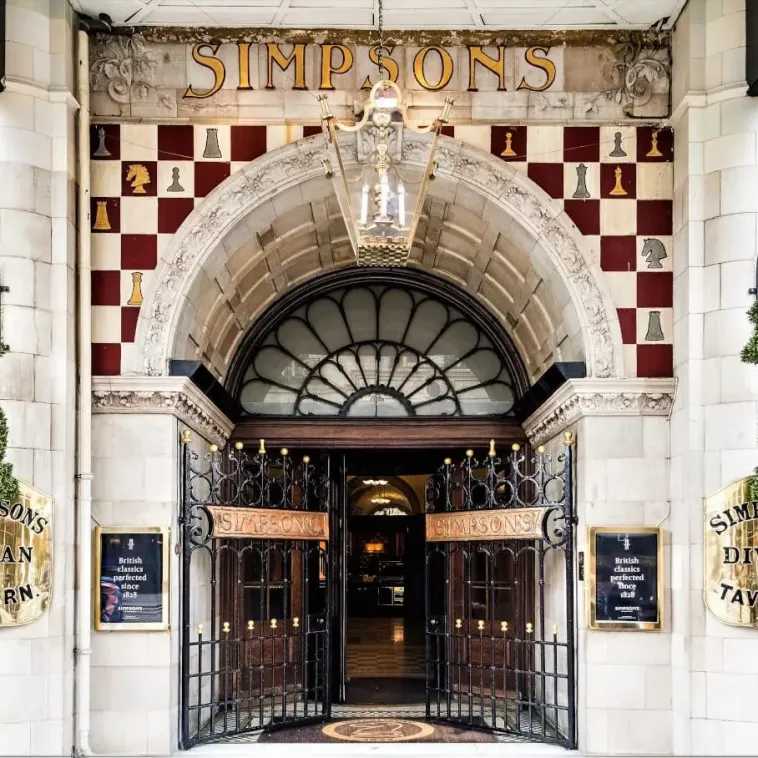 Ресторан Симпсон.  Открыт в 1828 году. Современный вид. Изображение из открытых источников