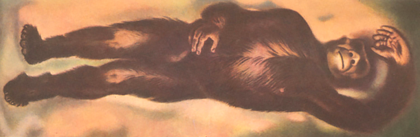 Реконструкция экспоната из фургона, выполненная художником Р. Авотиным под руководством профессора Б. Ф. Поршнева.