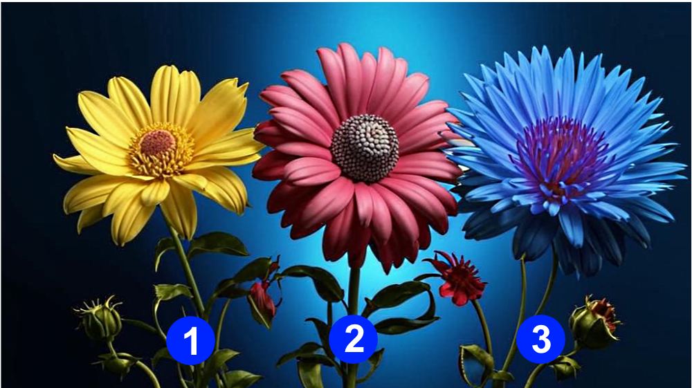 Выберите цветок