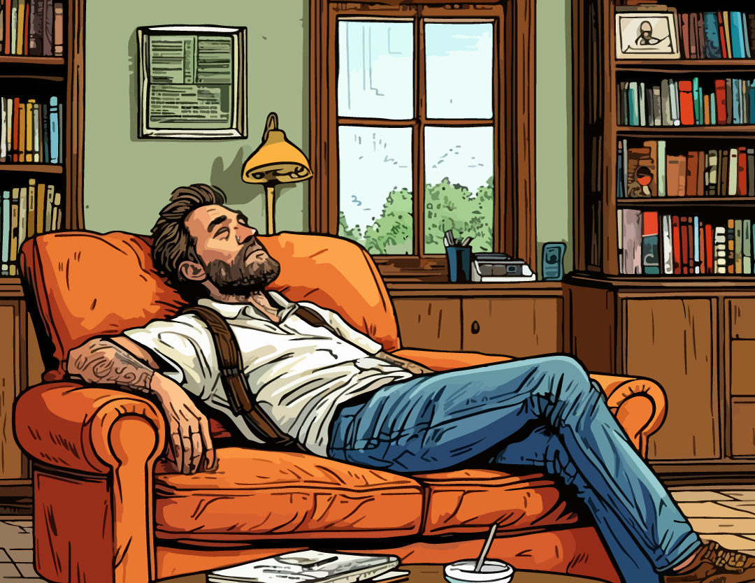 Айтишник на диване