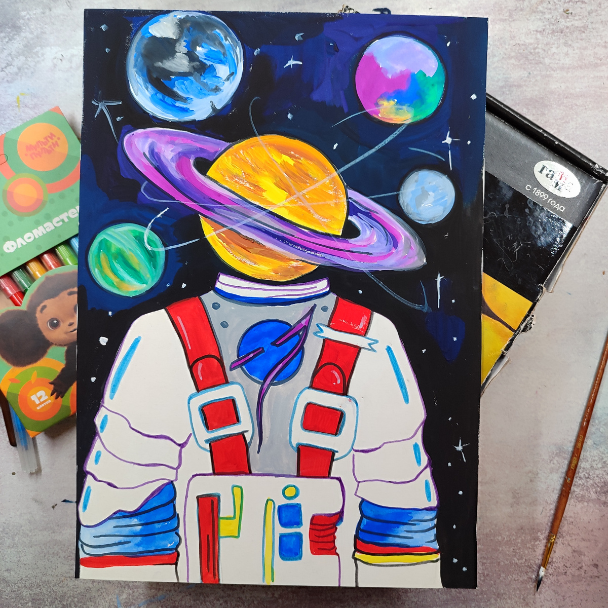 Мастер-класс ко Дню Космонавтики для детей