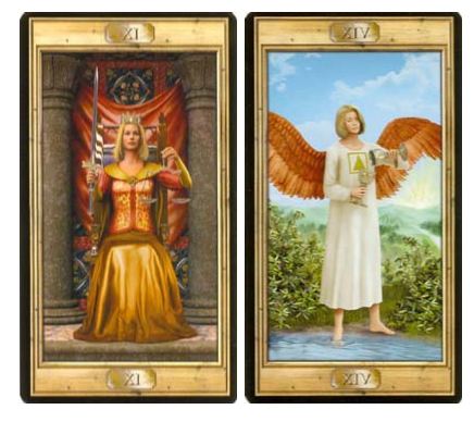 В чем сходство и различие этих двух арканов? 