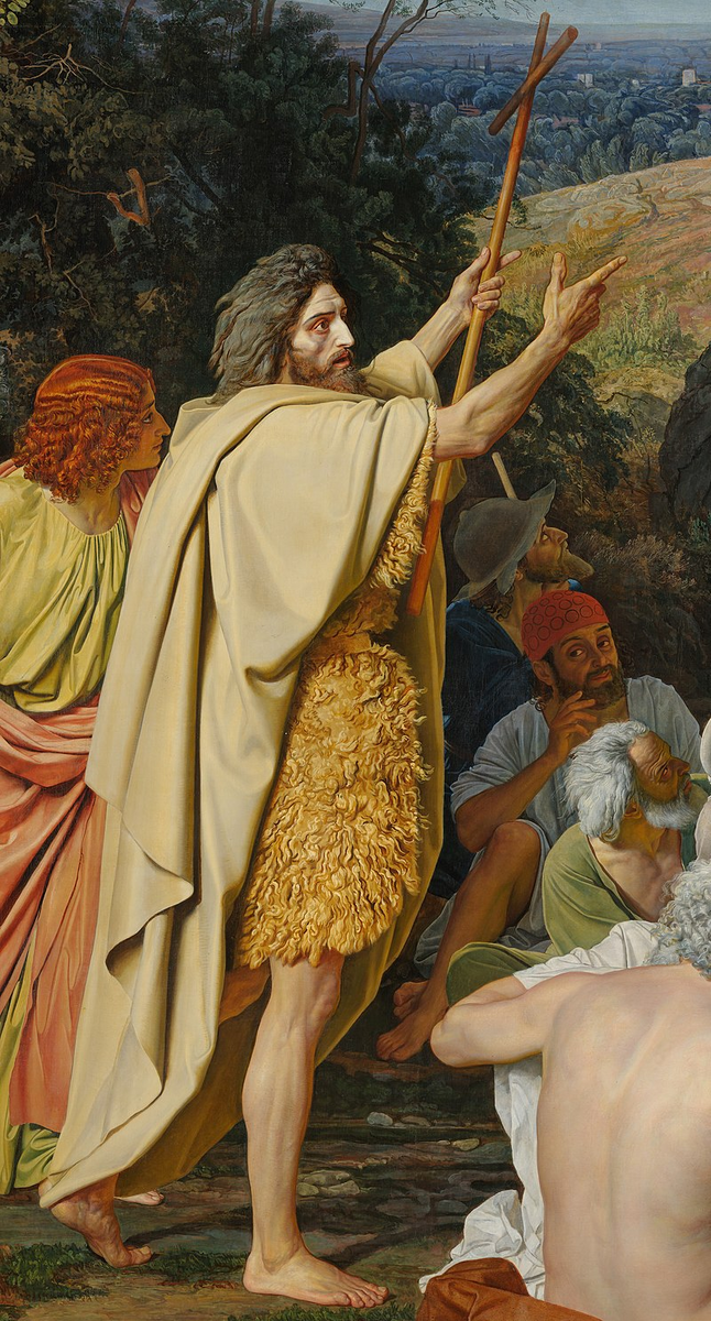 Иоанн Креститель (фрагмент картины). А.А.Иванов. Явление Христа народу (Явление Мессии).1837—1857. ГТГ.