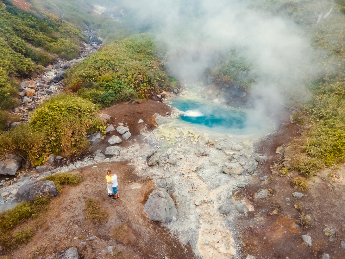 Кипящие озера, остров Итуруп