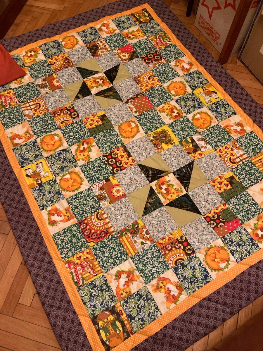 Одеяло "Рыжие лисята"