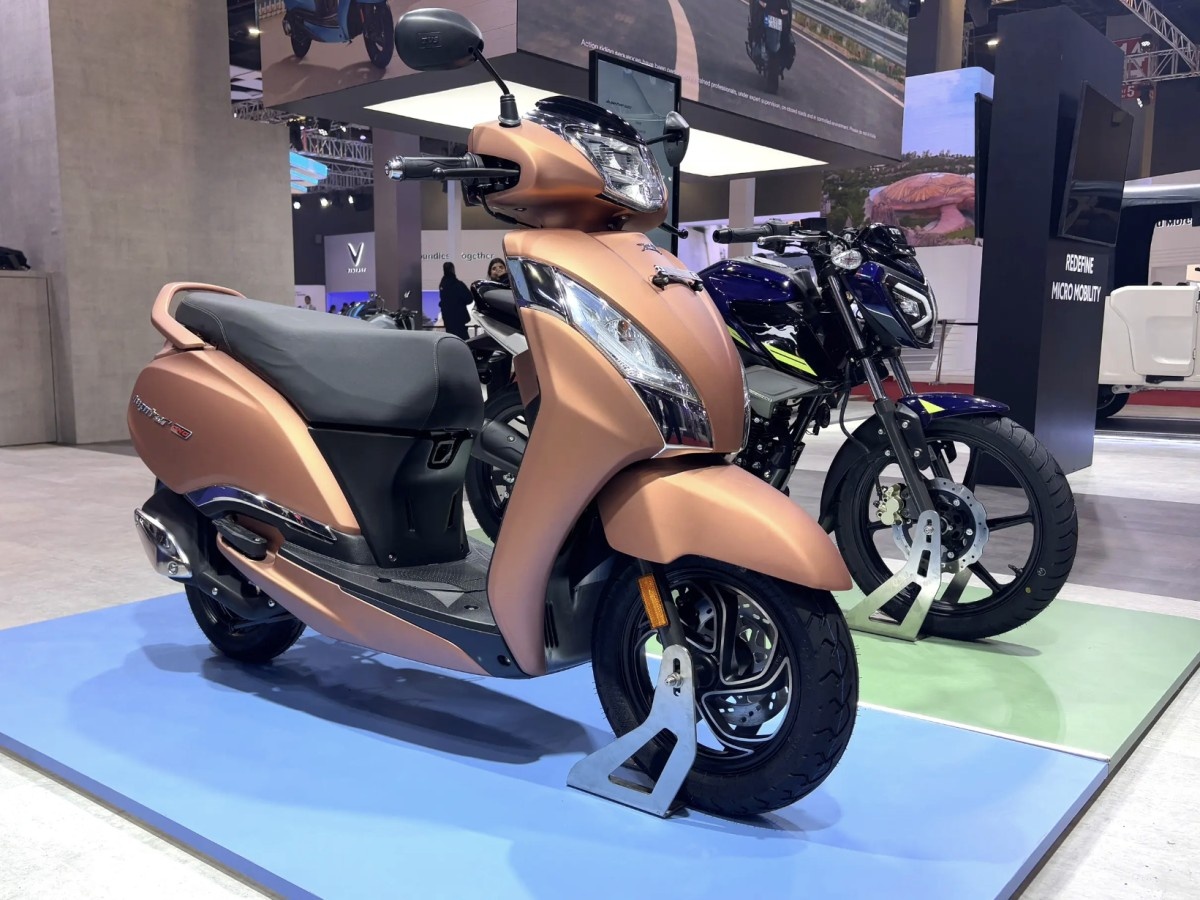    Первый скутер на природном газе TVS Jupiter CNG может проехать до 226 км