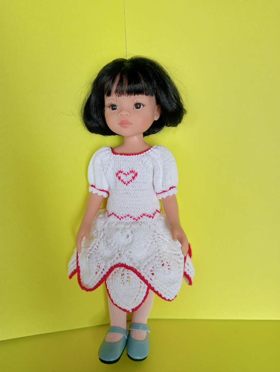 Платье для куклы Паола Рейна Цветок лотоса