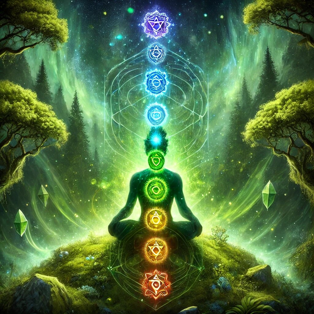 Чакры — это не просто концепция, это наша реальная энергия, которая прямо сейчас влияет на то, как мы воспринимаем мир и сами себя. На этой картинке вы видите, как каждый цент энергетической силы в теле соединяет вас с космосом, с настоящим моментом. Это не где-то далеко — это здесь и сейчас. Энергия внутри вас не просто существует, она формирует вашу реальность, настроение, даже ваши поступки.