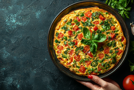    Пышный омлет на сковороде с болгарским перцем: все секреты приготовления