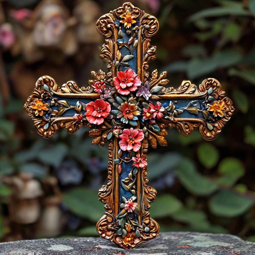 Крест. Иллюстрация сгенерирована нейросетью