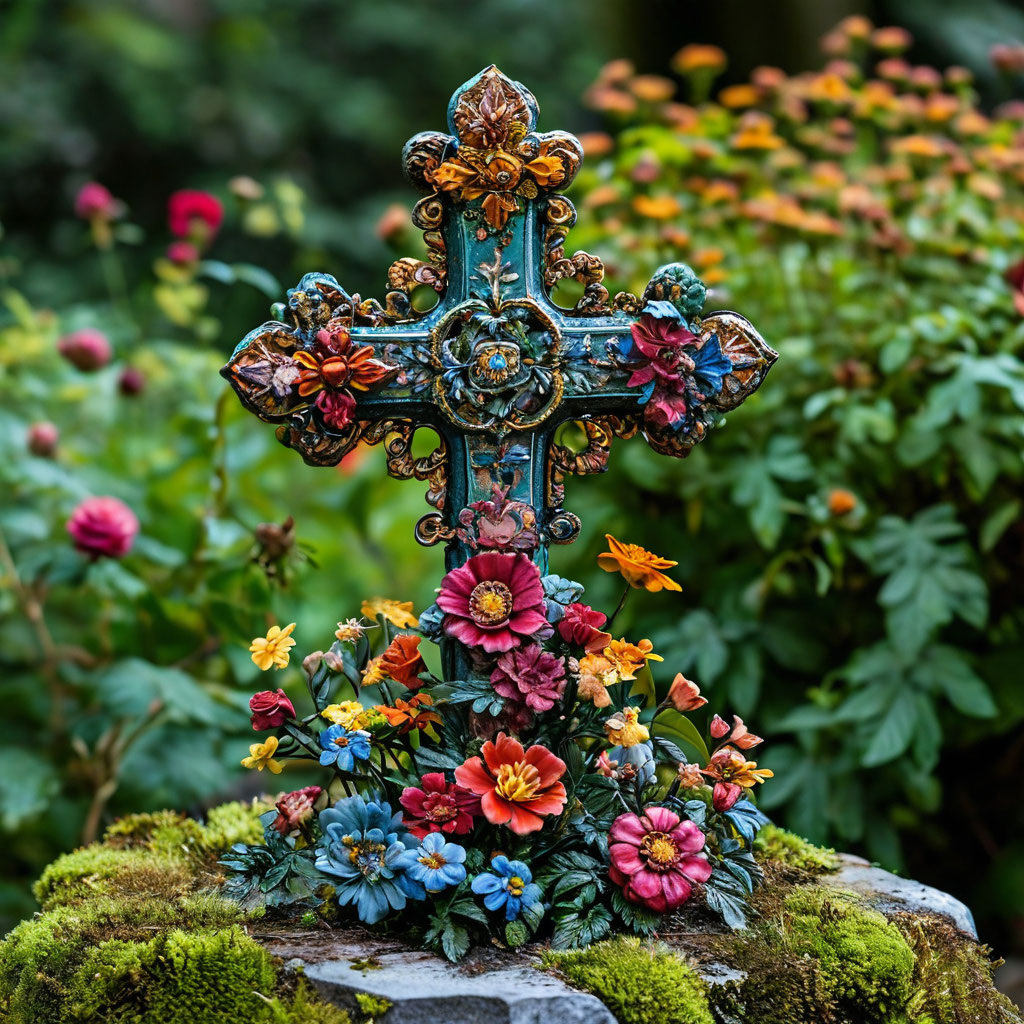 Крест. Иллюстрация сгенерирована нейросетью