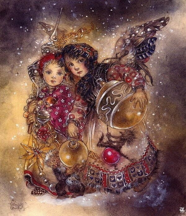 Ну, картина словно про новогодние игрушки, которыми мы украшаем ёлочки для создания атмосферы праздника.