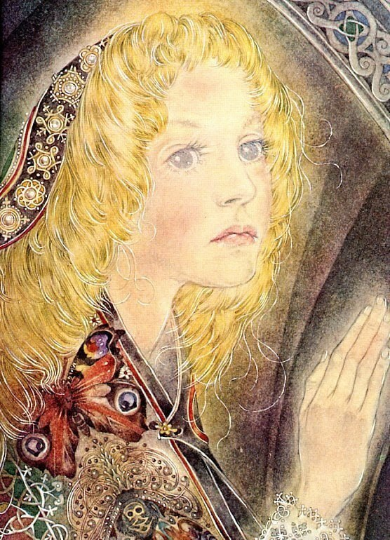 Световая гамма в данном случае передаёт соответствие внешней и внутренней (духовной) красоты персонажа.