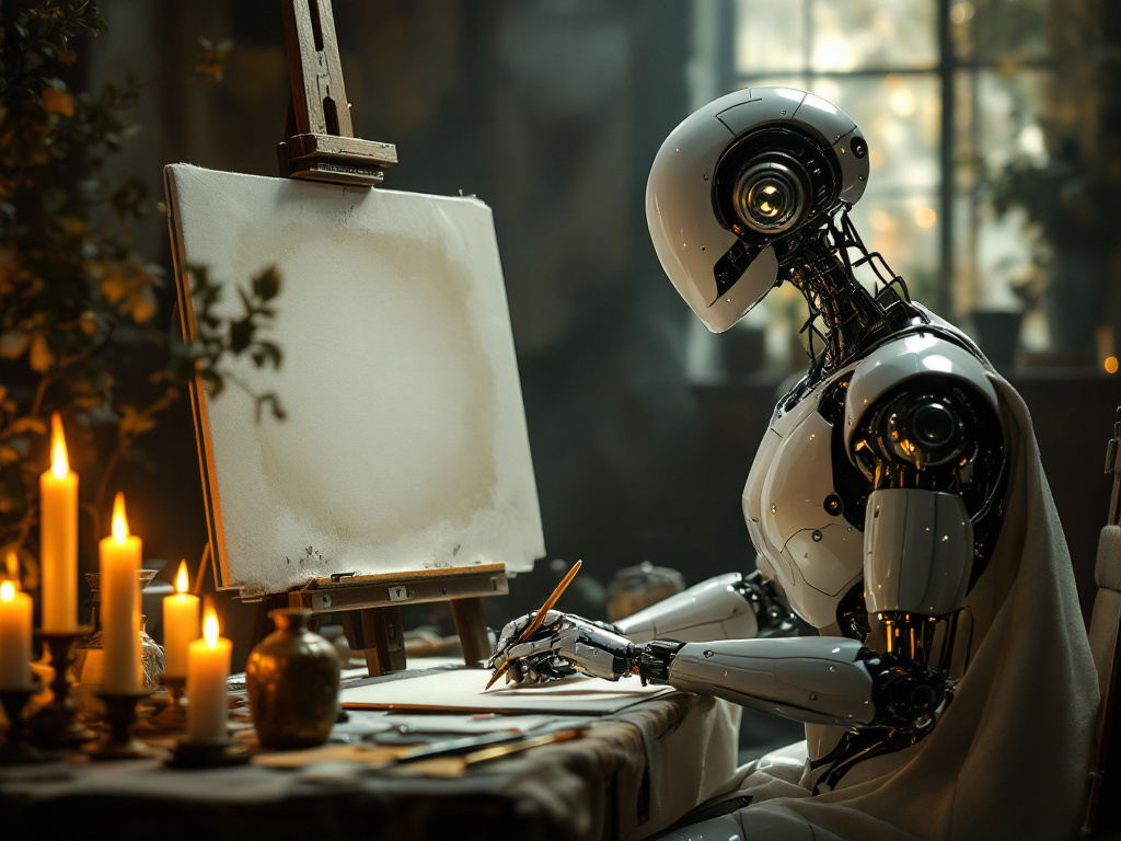 Робот за творческим процессом