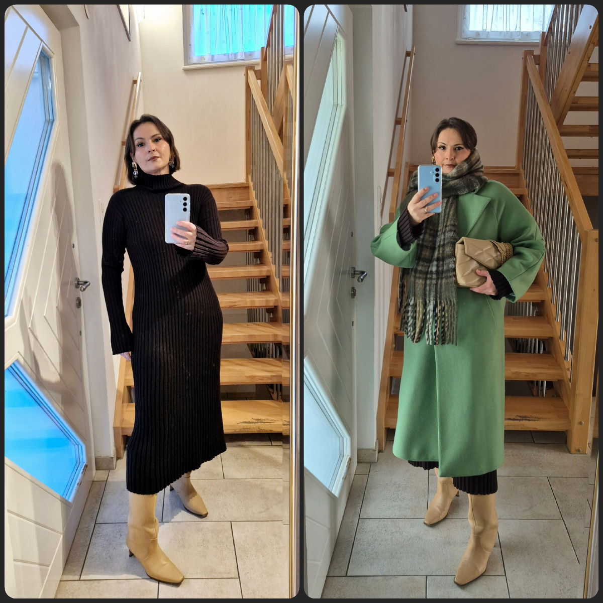 На мне, в помещении и на улице 