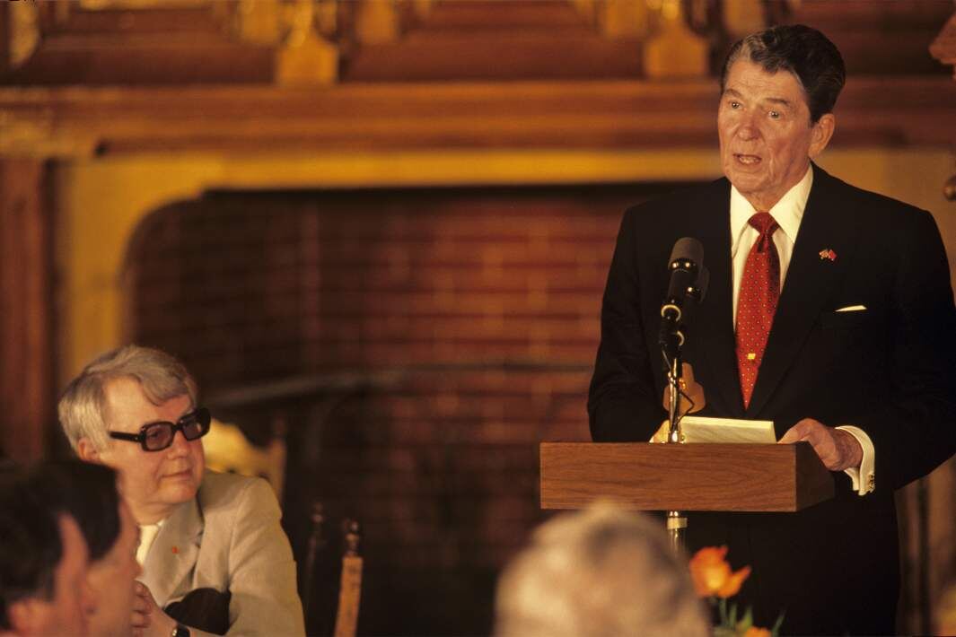 Бывший президент США Рональд Рейган, 1988 год. Фото: РИА Новости/Владимир Вяткин