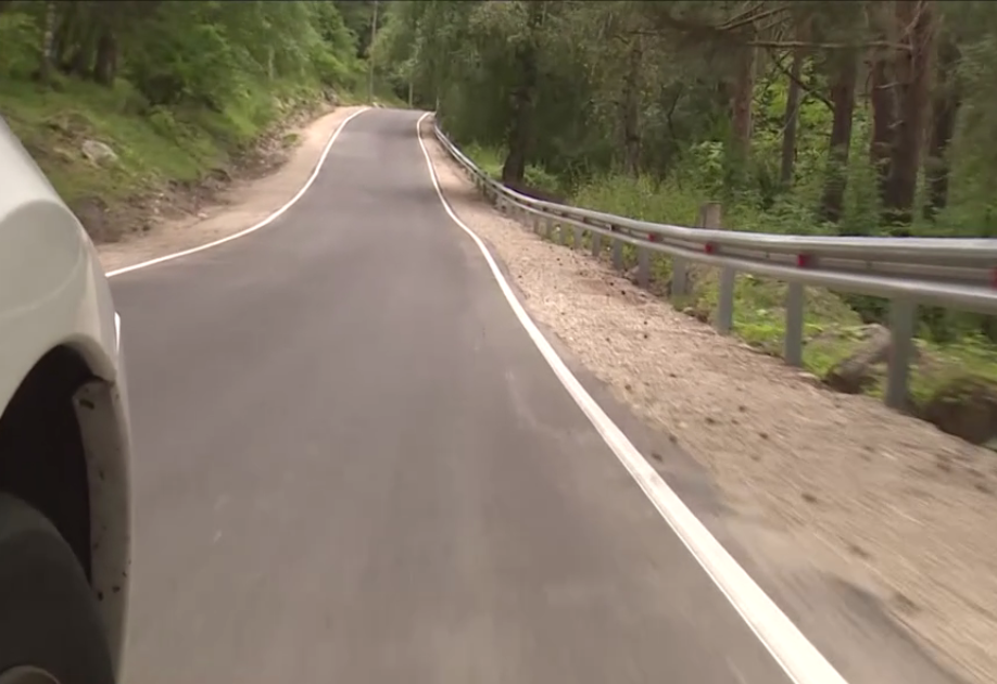 Узкие участки дороги на трассе А-158 к Эльбрусу